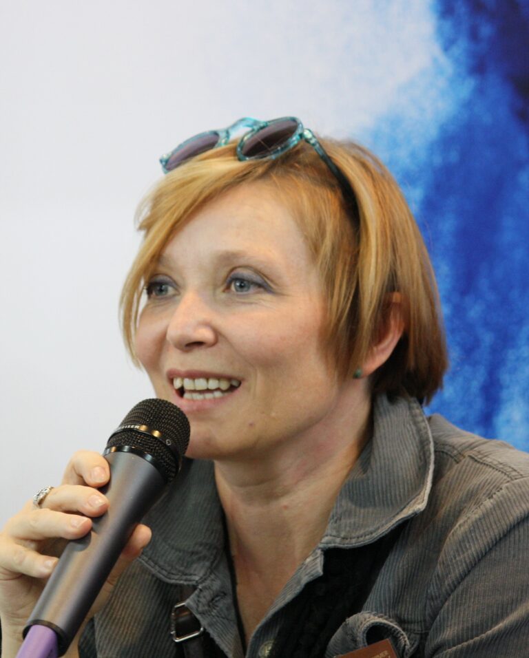 Spisovateľka Petra Braunová na veľtrhu Svět knihy 2013