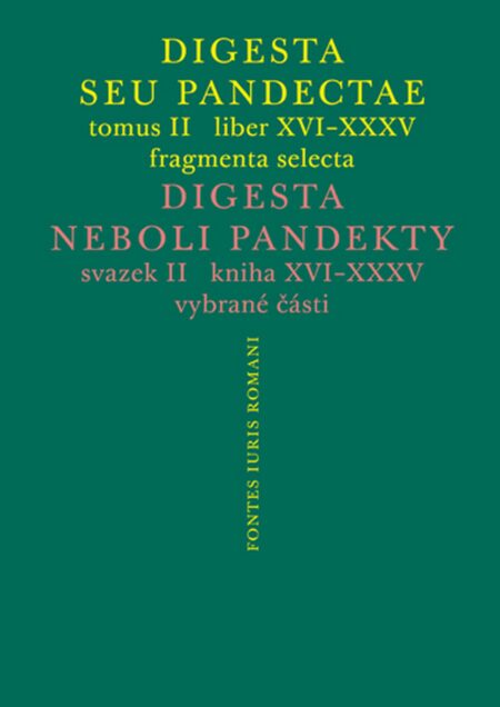 Digesta seu Pandectae II / Digesta neboli Pandekty II